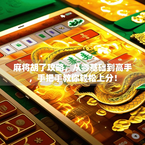麻将胡了攻略，从零基础到高手，手把手教你轻松上分！