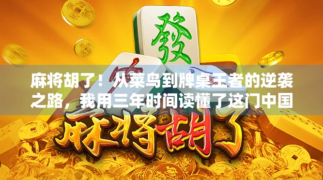 麻将胡了！从菜鸟到牌桌王者的逆袭之路，我用三年时间读懂了这门中国人的智慧游戏