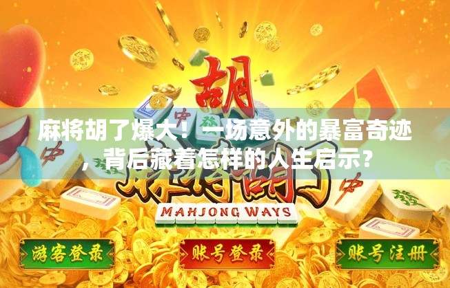 麻将胡了爆大！一场意外的暴富奇迹，背后藏着怎样的人生启示？