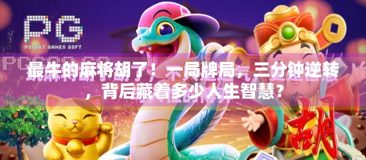 最牛的麻将胡了！一局牌局，三分钟逆转，背后藏着多少人生智慧？