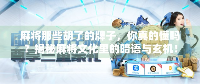 麻将那些胡了的牌子,你真的懂吗?揭秘麻将文化里的暗语与玄机!