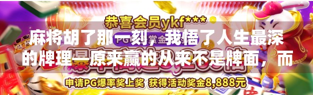 麻将胡了那一刻，我悟了人生最深的牌理—原来赢的从来不是牌面，而是心态！