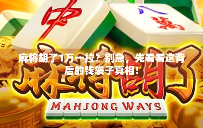 麻将胡了1万一拉？别急，先看看这背后的钱袋子真相！