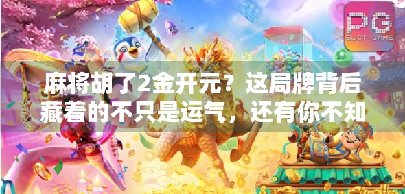 麻将胡了2金开元?这局牌背后藏着的不只是运气,还有你不知道的社交密码!