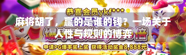 麻将胡了,赢的是谁的钱?一场关于人性与规则的博弈 麻将胡了,赢的是谁的钱?一场关于人性与规则的博弈