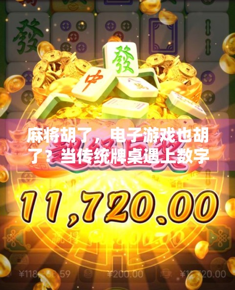 麻将胡了，电子游戏也胡了？当传统牌桌遇上数字世界，我们到底在玩什么？