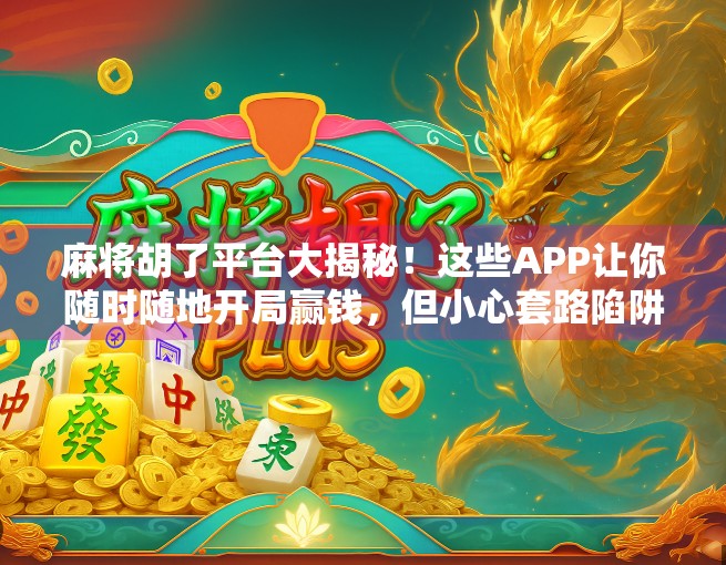 麻将胡了平台大揭秘！这些APP让你随时随地开局赢钱，但小心套路陷阱！