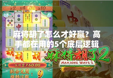 麻将胡了怎么才好赢？高手都在用的5个底层逻辑，新手看完少走3年弯路！