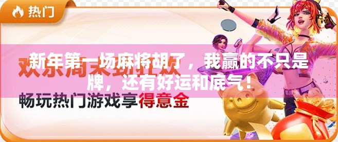 新年第一场麻将胡了，我赢的不只是牌，还有好运和底气！