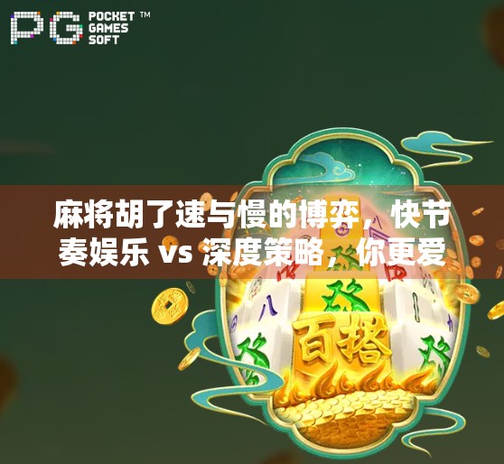 麻将胡了速与慢的博弈,快节奏娱乐 vs 深度策略,你更爱哪一种? 麻将胡了速与慢的博弈,快节奏娱乐 vs 深度策略,你更爱哪一种?