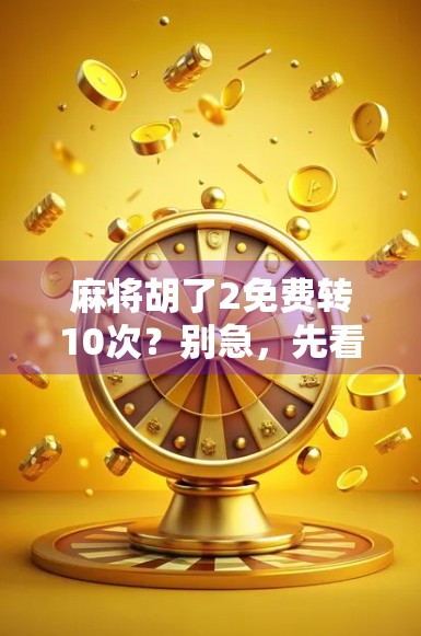 麻将胡了2免费转10次？别急，先看清这背后的套路！