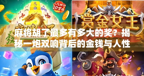 麻将胡了最多有多大的奖？揭秘一炮双响背后的金钱与人性博弈！